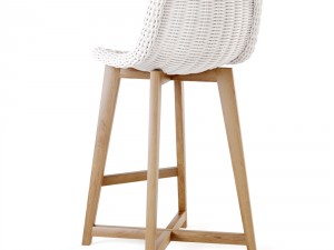 s2dio - wood and resin high chair norway Modello 3D