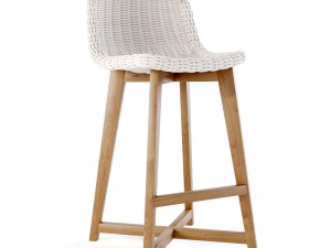 s2dio - wood and resin high chair norway Modello 3D