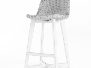 s2dio - wood and resin high chair norway Modello 3D