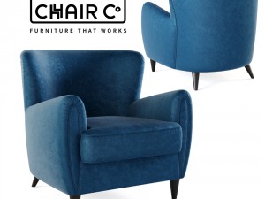 the contract chair - baron lounge chair 3D Model