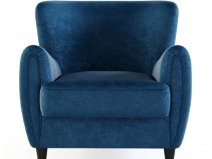 the contract chair - baron lounge chair 3D Model