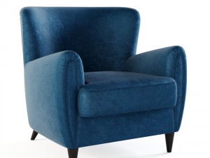 the contract chair - baron lounge chair 3D Model