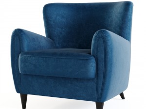 the contract chair - baron lounge chair 3D Model