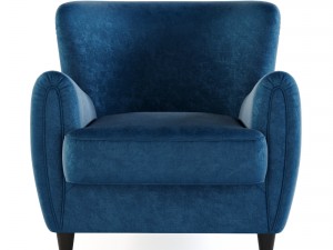 the contract chair - baron lounge chair 3D Model