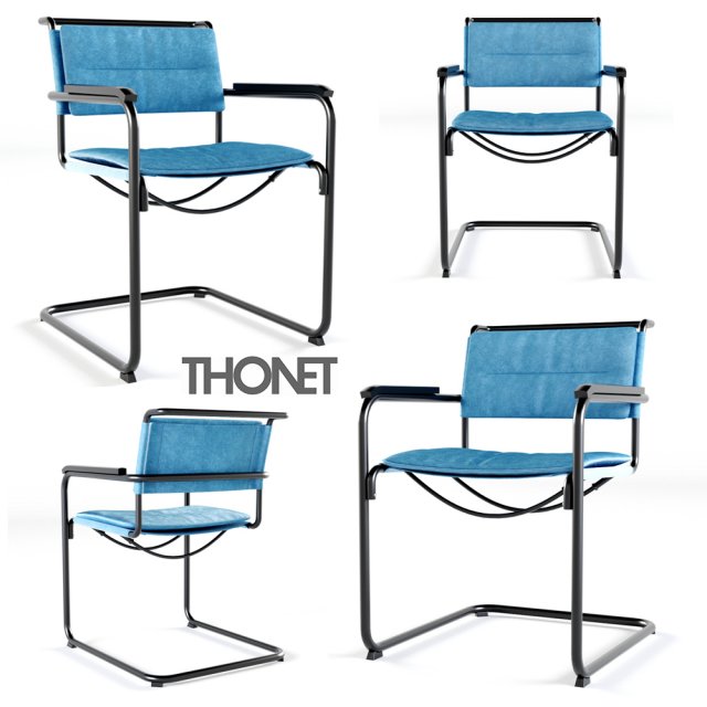 s 34 n thonet all seasons chair Modello 3D .c4d .max .obj .3ds .fbx .stl .blend 
