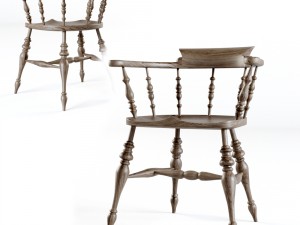 smokers bow windsor arm chair Model 3D