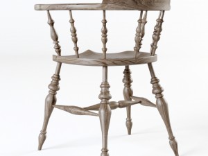 smokers bow windsor arm chair Model 3D