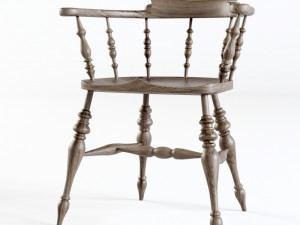 smokers bow windsor arm chair Model 3D