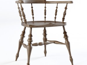smokers bow windsor arm chair Model 3D