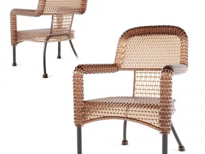 kursi anyaman Model 3D