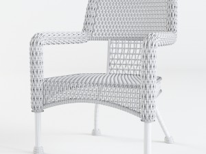 wicker chair Model 3D