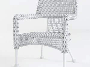 kursi anyaman Model 3D