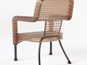 kursi anyaman Model 3D