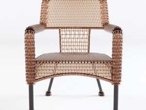 wicker chair Model 3D