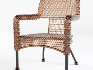 kursi anyaman Model 3D