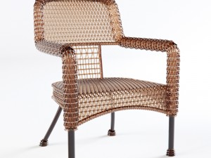 wicker chair Model 3D