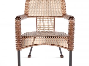 wicker chair Model 3D