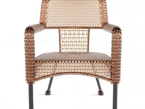 kursi anyaman Model 3D