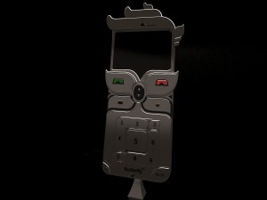 phone butterfly Modèle 3D