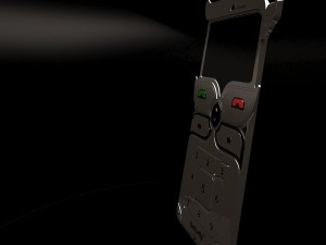 phone butterfly Model 3D