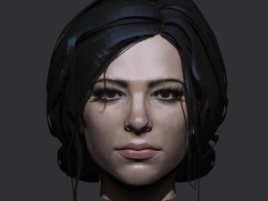 ger&ccedil;ek&ccedil;i kadın kafası 3D Model
