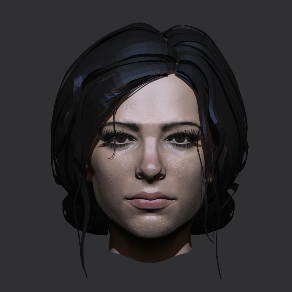 Realistic Woman Head 3d Model In Woman 3dexport