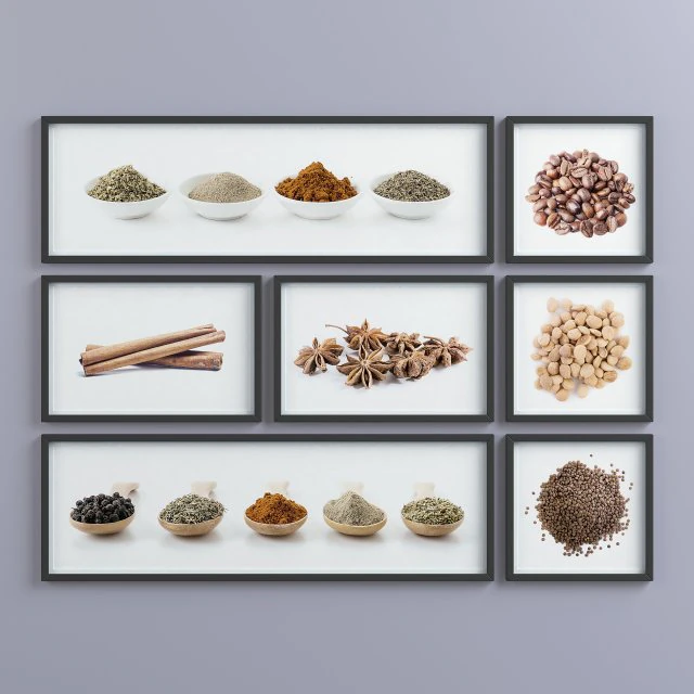 picture frames set -1 3D Model .c4d .max .obj .3ds .fbx .stl .blend