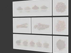 picture frames set -1 3D Model