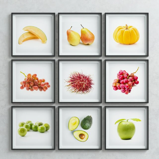 picture frames set -2 3D Model .c4d .max .obj .3ds .fbx .stl .blend