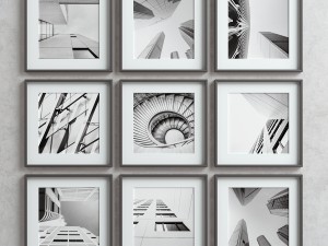 picture frames set -3 3D-Modell
