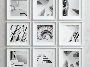 picture frames set -3 3D-Modell