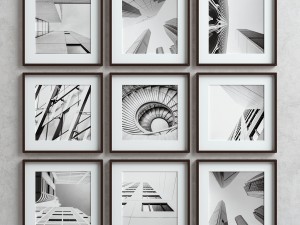 picture frames set -3 3D-Modell
