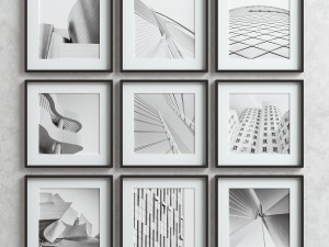 picture frames set -4 3D Model