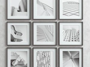 picture frames set -4 3D Model