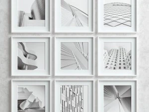 picture frames set -4 3D Model