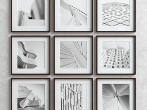 picture frames set -4 3D 모델