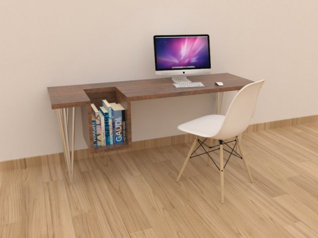 pc table 3D Модель .c4d .max .obj .3ds .fbx .stl .blend 