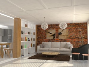 livingroom and kitchen 3D मॉडल