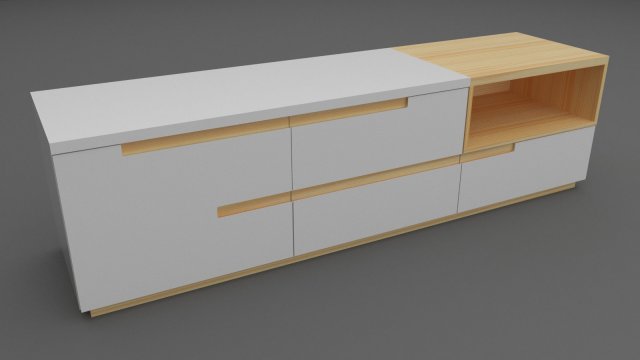 furniture for tv Model 3D .c4d .max .obj .3ds .fbx .stl .blend 