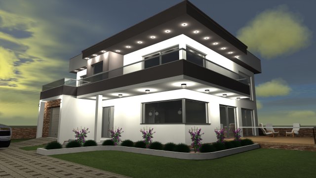 house project Modello 3D .c4d .max .obj .3ds .fbx .stl .blend 