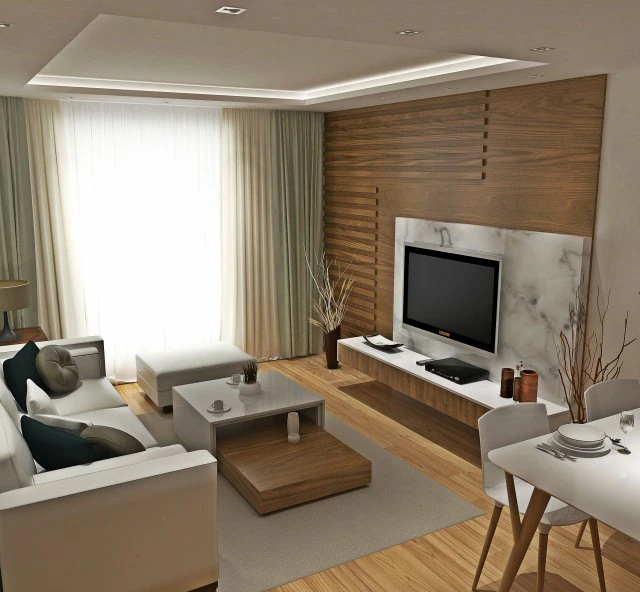 livingroom and kitchen 3D Model .c4d .max .obj .3ds .fbx .stl .blend