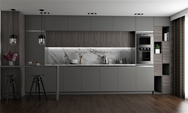 kitchen design 3D Model .c4d .max .obj .3ds .fbx .stl .blend