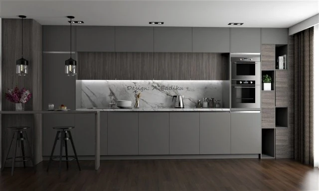 kitchen design 3D Model .c4d .max .obj .3ds .fbx .stl .blend 