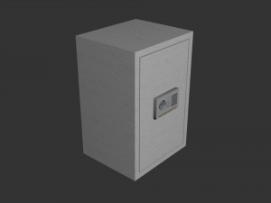 low poly safe 3Dモデル