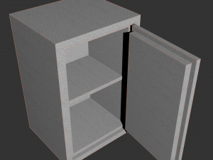 low poly safe 3D मॉडल