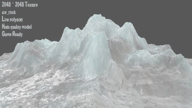 iceberg 3D Model .c4d .max .obj .3ds .fbx .stl .blend 