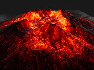 volcano 3Dモデル