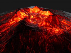 volcano 3Dモデル