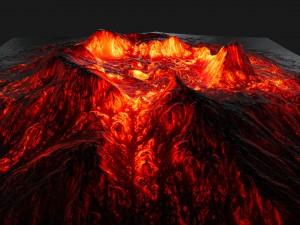 volcano 3Dモデル