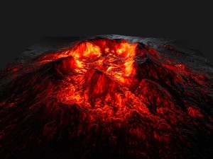volcano 3Dモデル